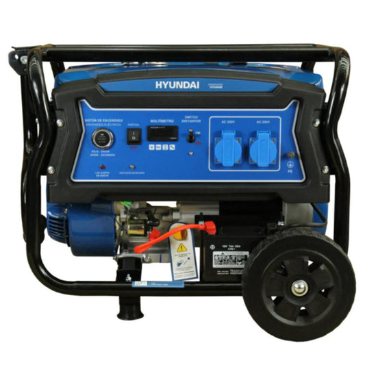 Generador Eléctrico 3500W Hyundai Partida Eléctrica Gasolina 82HYG4950E