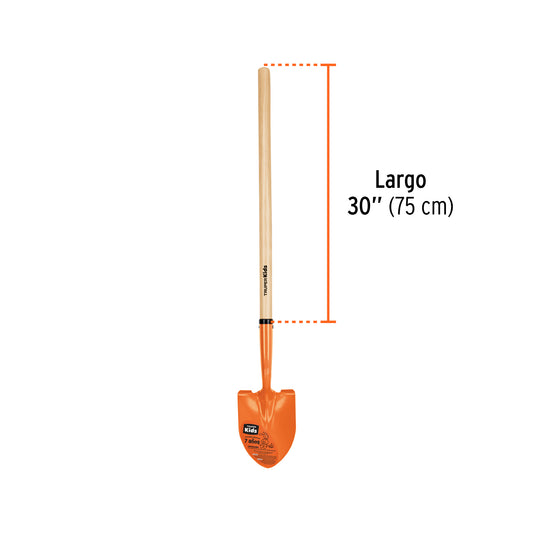 Pala redonda para niños con mango de 30", Truper