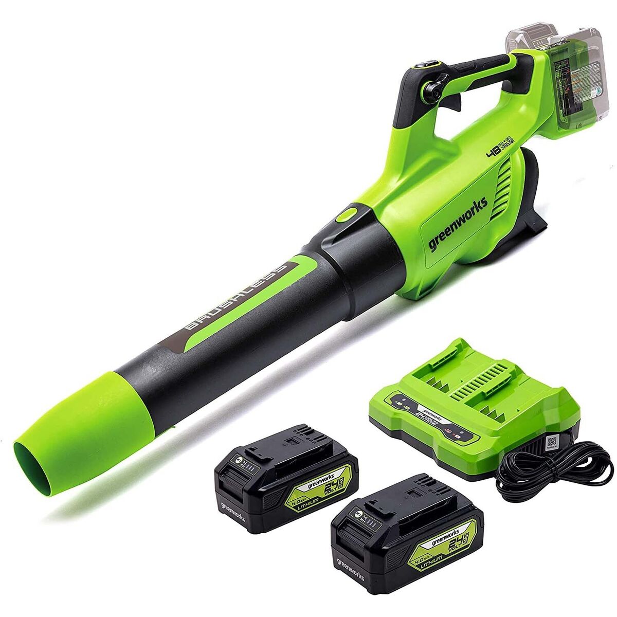 Soplador Greenworks 48v kit 2b 1c