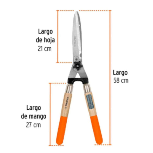 Tijera para poda 58 cm filo dentado