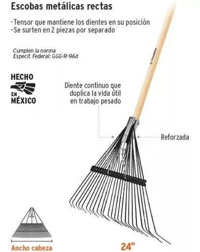 Barrehojas Recta Metálica EMX-24