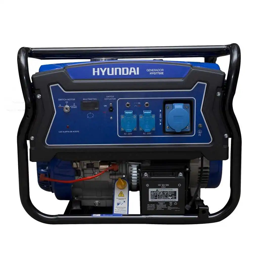 Generador 5500W Eléctrico / Gasolina Hyundai 82HYG7750E