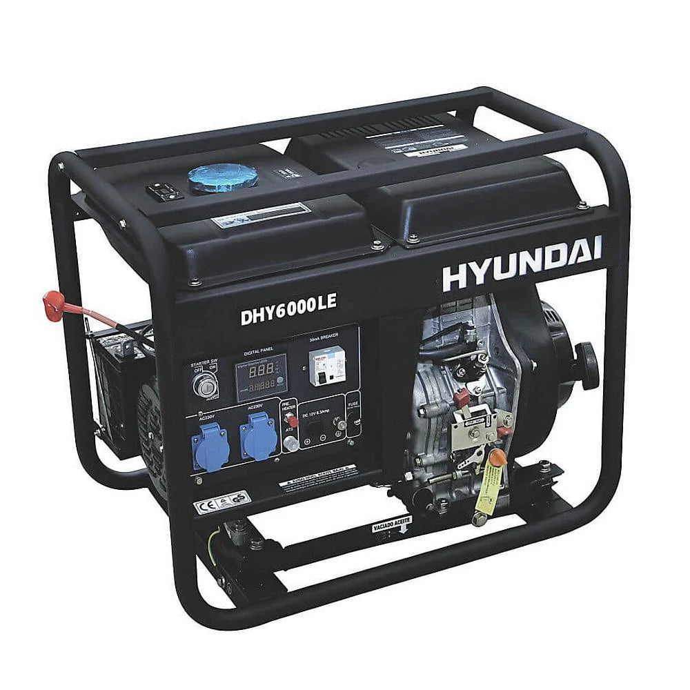 Generador Eléctrico 5500W Hyundai Diesel - 78DHY6000LE