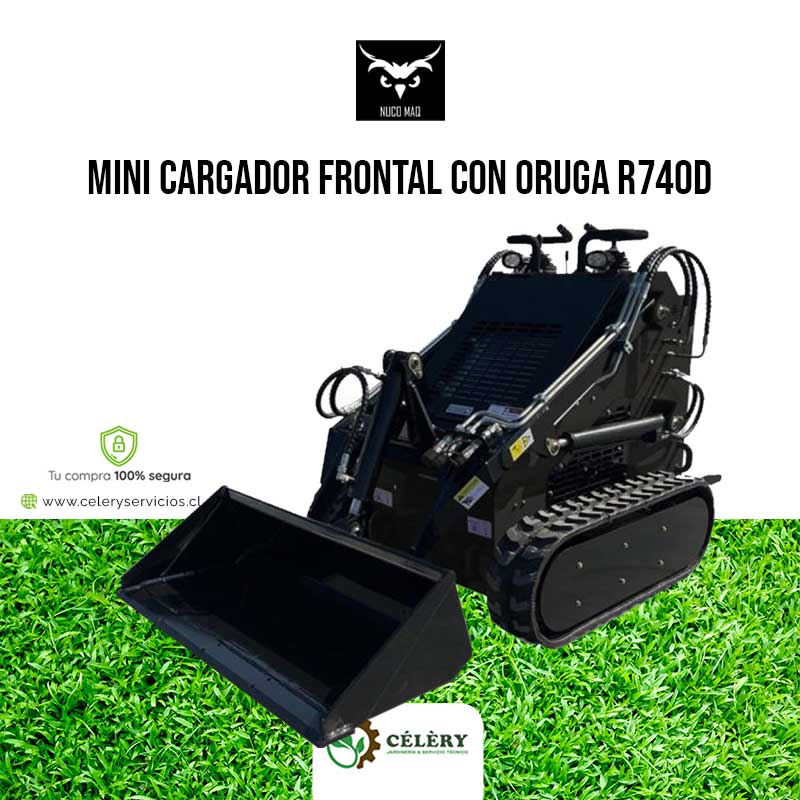 MINI CARGADOR FRONTAL CON ORUGA R740D 16,8Kw