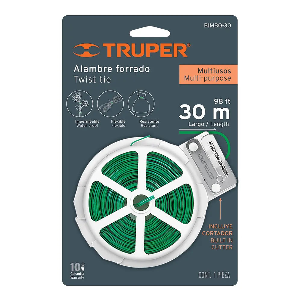 Cinta Amarre Plantas Alma Metal 30mts