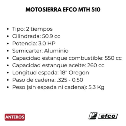 Motosierra Efco MTH 510