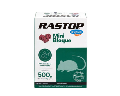 Raticida Rastop Minibloque 500g