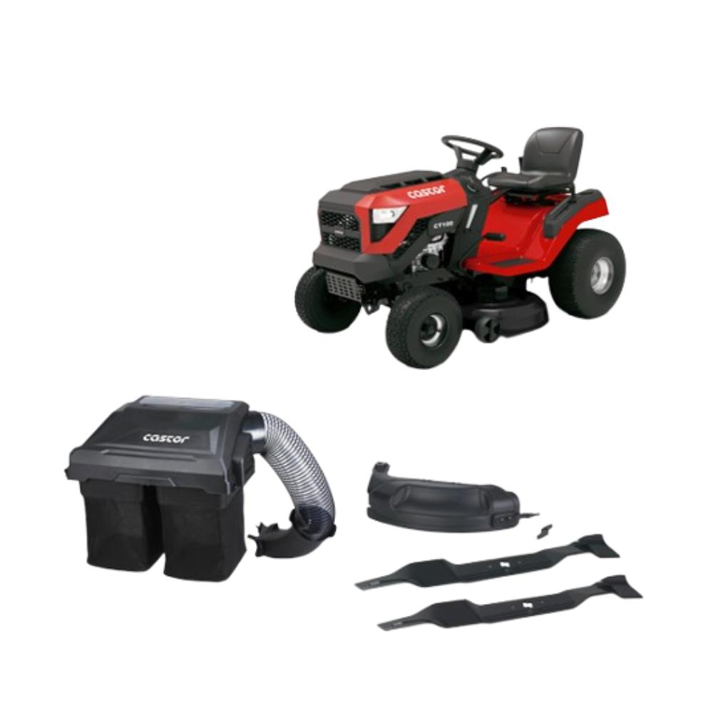 Tractor Castor 42" 19 hp + Kit Mulching + Recolector