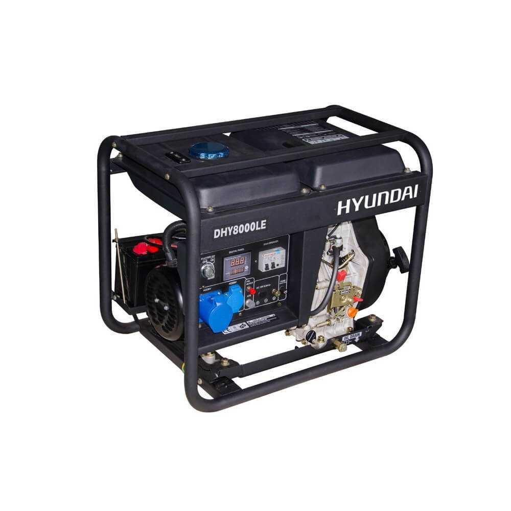 GENERADOR HYUNDAI 78DHY8000LE 6.5 KW. 220 V. DIESEL P.ELECTRICA Equisol Spa