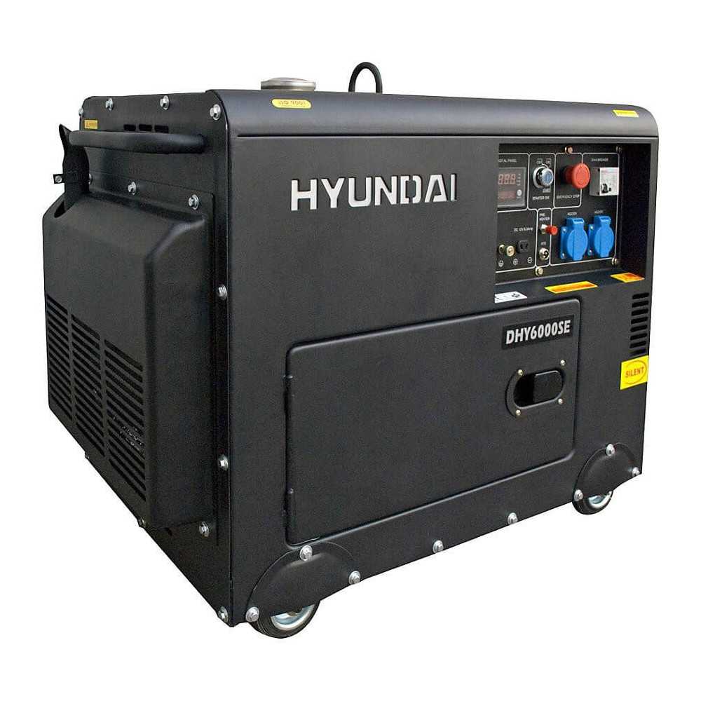 Generador Eléctrico Diesel insonorizado HYUNDAI DHY6000SE - A PEDIDO