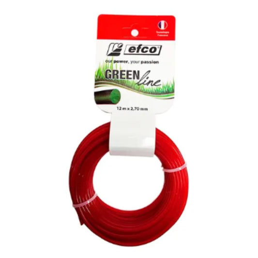 Nylon Redondo 12mx2,7mm rojo / Efco